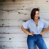 blusa trucker plus size